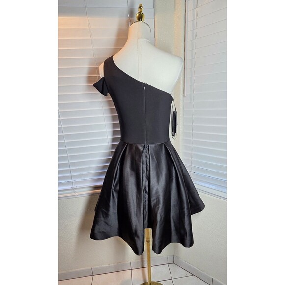 Aqua One Shoulder Cocktail Dress Size 4 - Picture 2 of 5